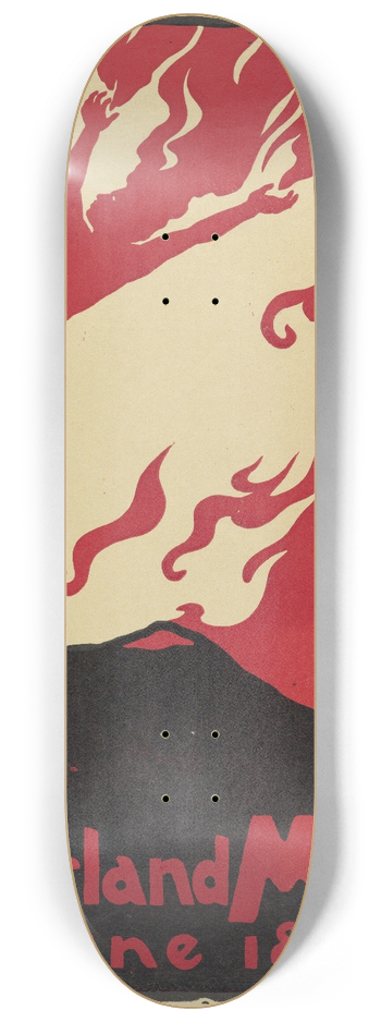 Maynard Dixon - Overland Monthly , June 8.25 inch art skate deck