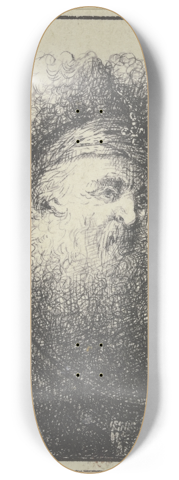 Johann Georg Trautmann - Kopf eines Orientalen nach rechts 8.25 inch art skate deck