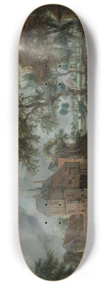 Meindert Hobbema - Das Schloss von Ootmarsum 8.25 inch art skate deck