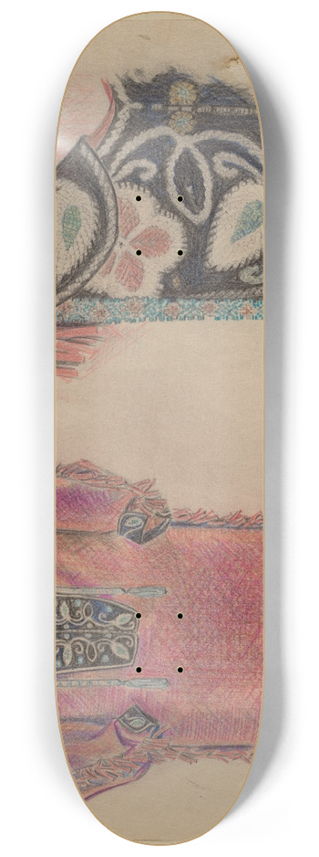 Melita Hofmann - Beadwork Coat 8.25 inch art skate deck