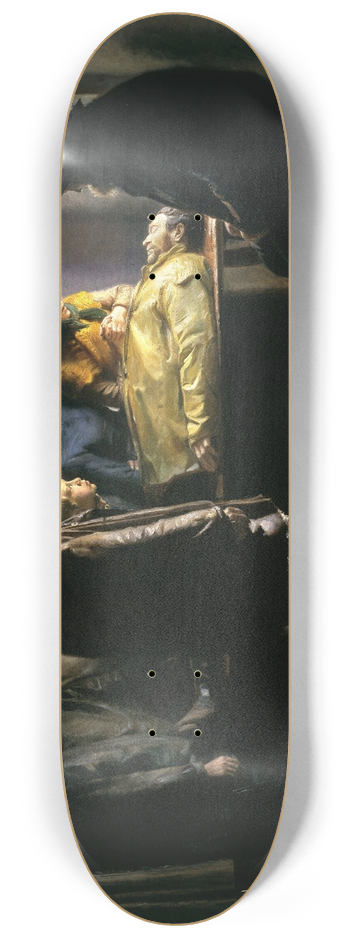 Michael Ancher - Den druknede 8.25 inch art skate deck