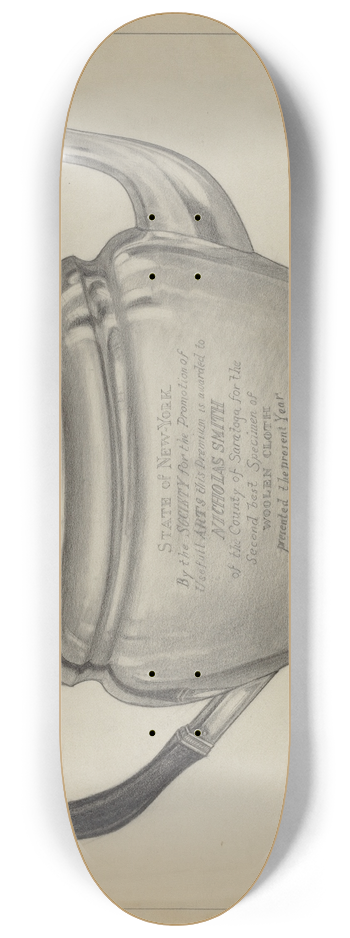 Michael Fenga - Silver Teapot 8.25 inch art skate deck