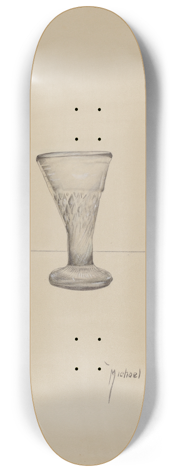 Michael Trekur - Liqueur Glass 8.25 inch art skate deck