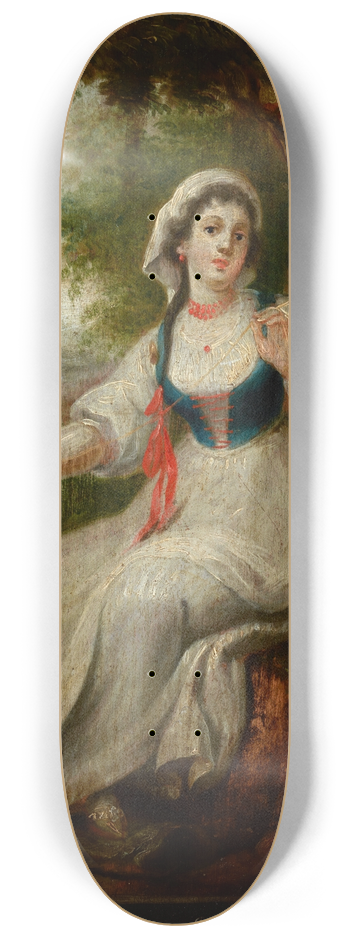 Micha Stachowicz - Spinner at Her Work 8.25 inch art skate deck