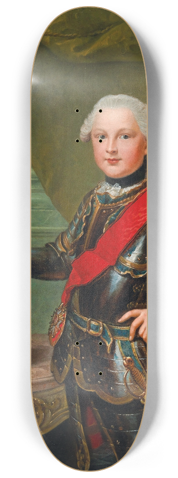 Johann Georg Ziesenis - Portrait Of Duke Carl II August Of Pfalz-Zweibrcken As Hereditary Prince Of Bavaria 8.25 inch art skate deck