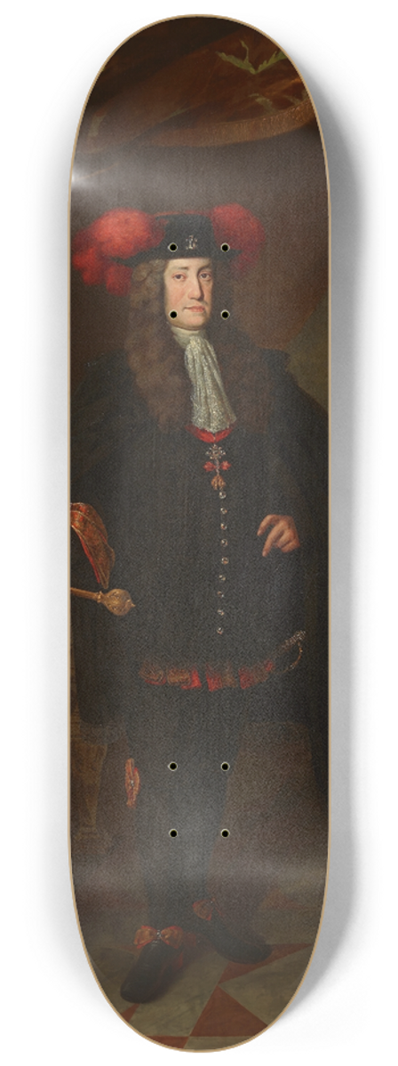 Johann Gottfried Auerbach - Kaiser Karl VI. 8.25 inch art skate deck