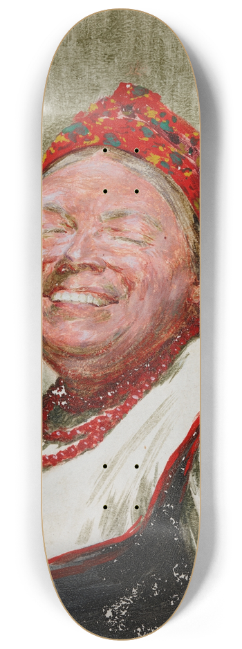 Mieczysaw Reyzner - Laughing Woman 8.25 inch art skate deck