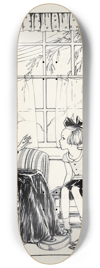 Miep de Feijter - Interieur met een oude vrouw en drie kinderen 8.25 inch art skate deck