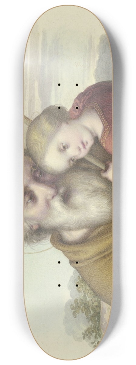 Johann Grund - Der Heilige Joseph mit dem Jesuskind 8.25 inch art skate deck