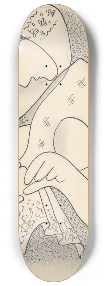 Mikul Galanda - Woman Wearing Babushka 8.25 inch art skate deck