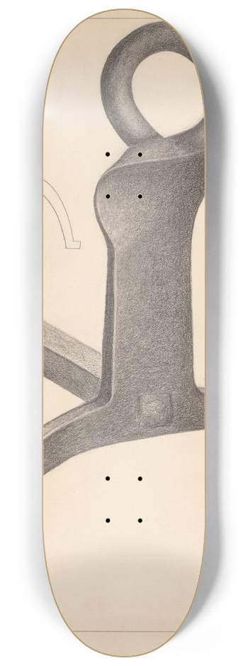 Mildred Ford - Andiron (one of pair) 8.25 inch art skate deck