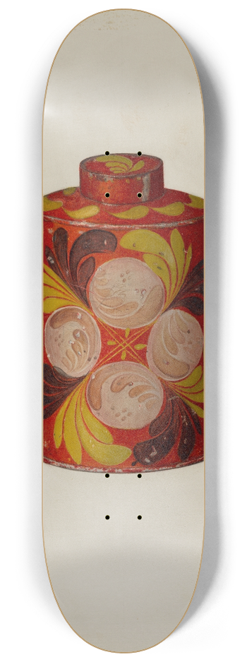Mildred Ford - Toleware Tea Caddy 8.25 inch art skate deck