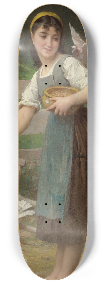 mile Munier - Feeding The Doves 8.25 inch art skate deck