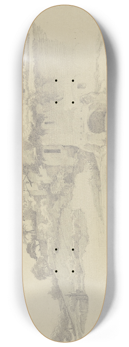 Johann Heinrich Hasselhorst - Prozession vor dem Kloster San Onofrio, vom Forum Boarium aus gesehen 8.25 inch art skate deck