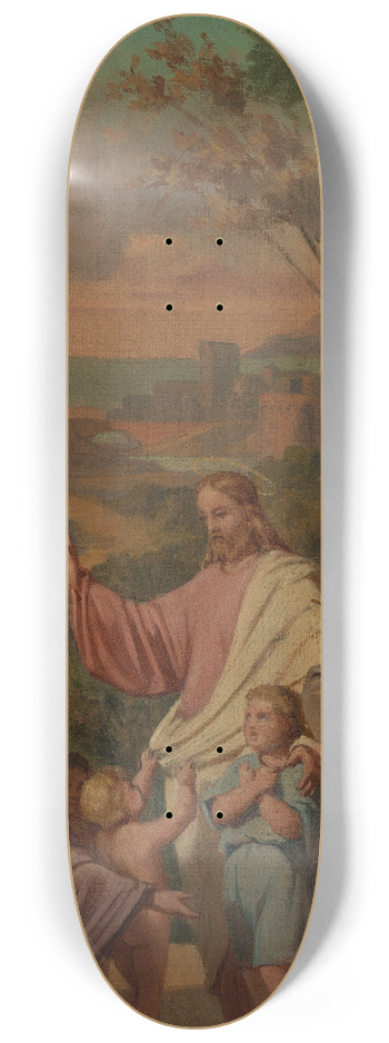 mile Vernet-Lecomte - Laissez venir  moi les petits enfants. 8.25 inch art skate deck