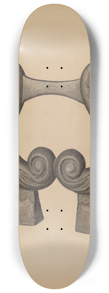 Milton Grubstein - Foot Scraper 8.25 inch art skate deck