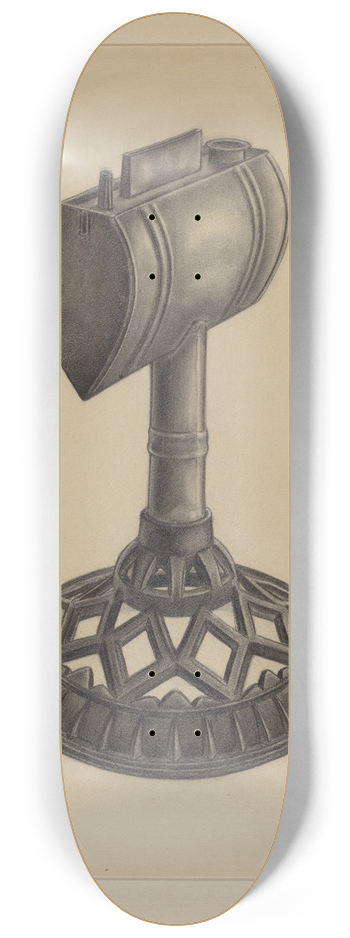 Milton Grubstein - Lard Oil Lamp 8.25 inch art skate deck