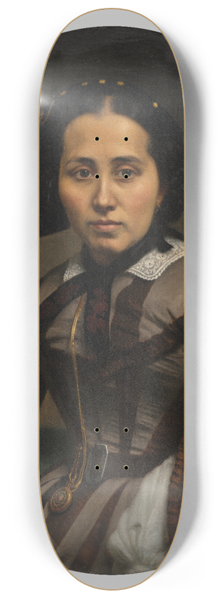 Johann Heinrich Neumann - Portrait of a Lady 8.25 inch art skate deck
