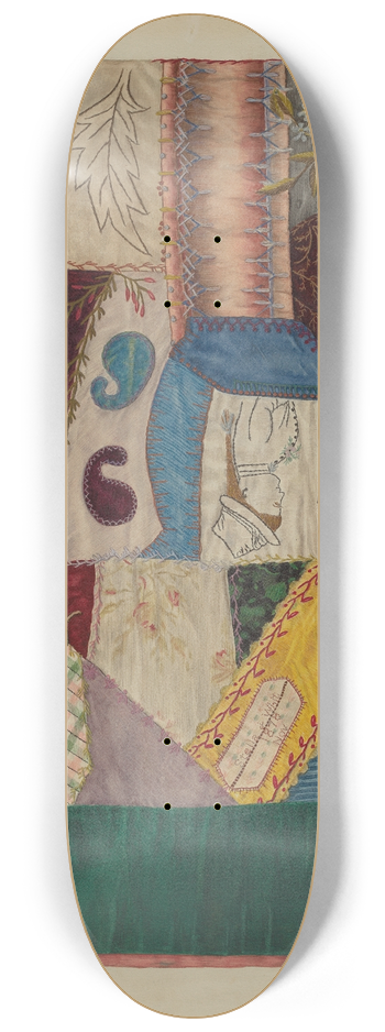 Mina Greene - Crazy Quilt (Section of) 8.25 inch art skate deck
