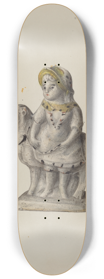 Mina Lowry - Chalkware Figure 8.25 inch art skate deck