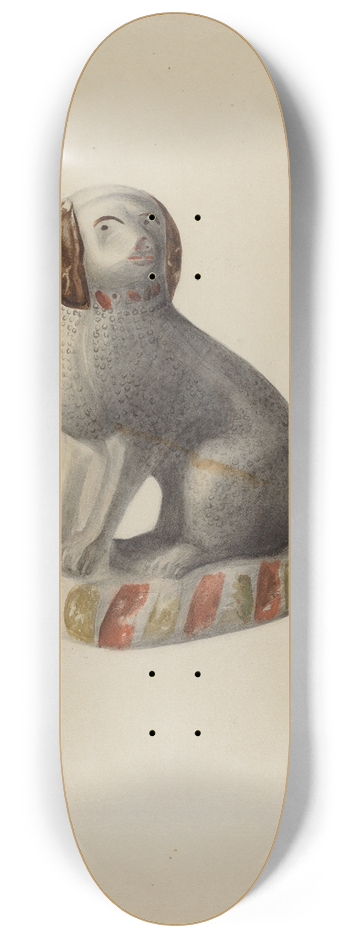 Mina Lowry - Pa. German Dog Figurine 8.25 inch art skate deck