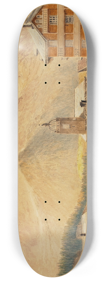 Miner Kilbourne Kellogg - Champery And Mt. Bounaveau, Switzerland 8.25 inch art skate deck