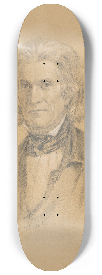 Miner Kilbourne Kellogg - John Caldwell Calhoun 8.25 inch art skate deck