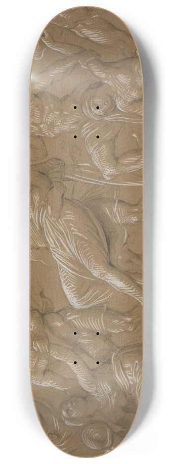 Moritz von Schwind - Der Raub der Sabinerinnen 8.25 inch art skate deck