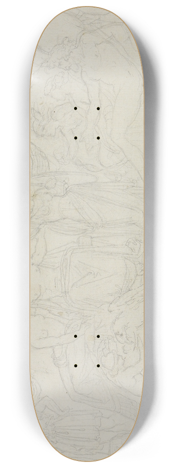 Moritz von Schwind - Die Geburt der Athena 8.25 inch art skate deck