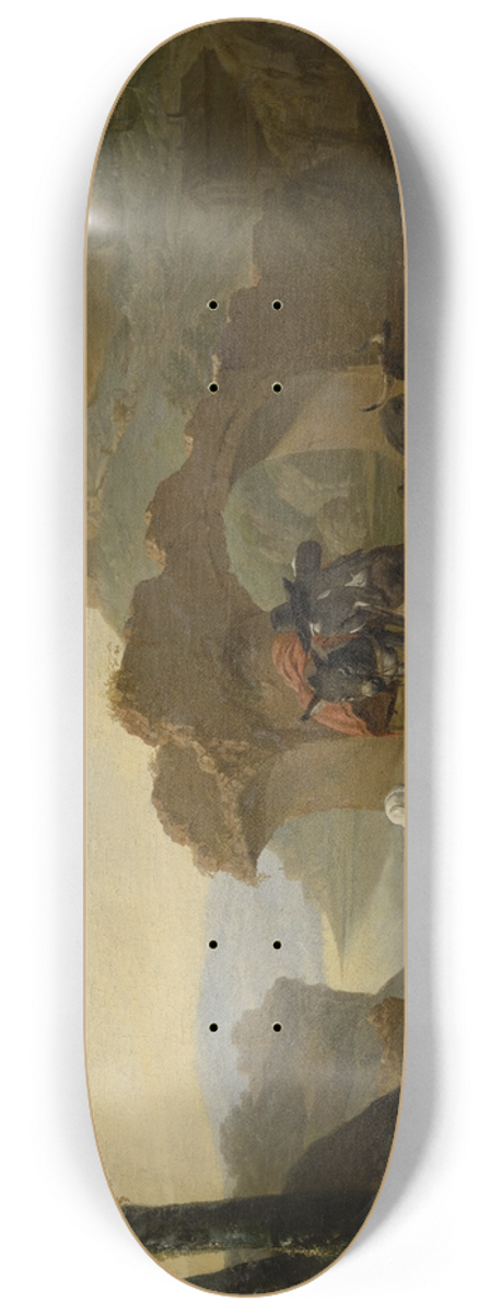 Johann Heinrich Roos - Shepherds Resting 8.25 inch art skate deck