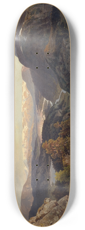 Morten Mller - Evening in the Norwegian Mountains 8.25 inch art skate deck
