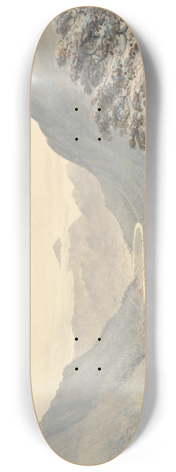 Moses Griffith - The Beautiful Vale and Mowddach River, Merionethshire 8.25 inch art skate deck
