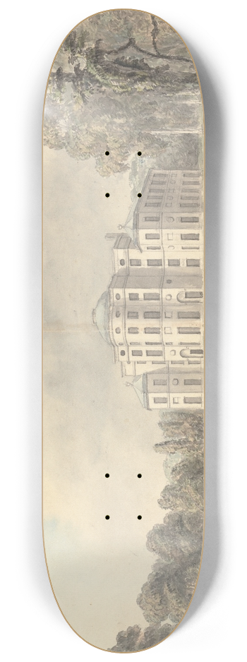 Moses Griffith - View of Baron Hill, Anglesey, Wales 8.25 inch art skate deck