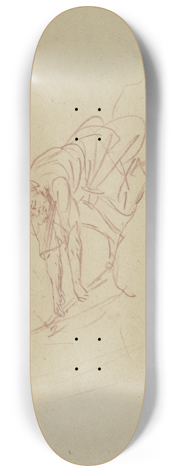 Johann Heinrich Tischbein the elder - Rower 8.25 inch art skate deck