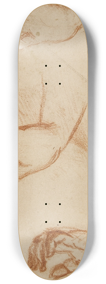 Narcisse-Virgile Diaz de La Pea - Etude de mains III 8.25 inch art skate deck