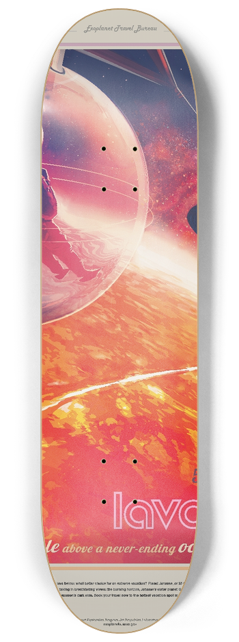 NASA - 55 Cancri E 8.25 inch art skate deck