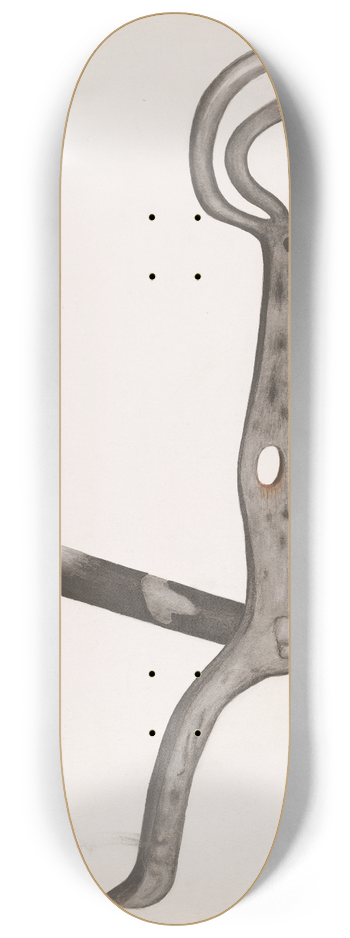 Natalie Simon - Wrought Iron Andiron 8.25 inch art skate deck