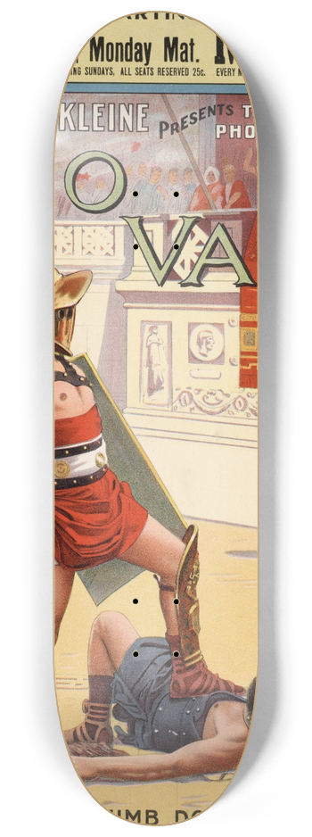 National Printing & Engraving Company - Quo Vadis Thumb down. 8.25 inch art skate deck