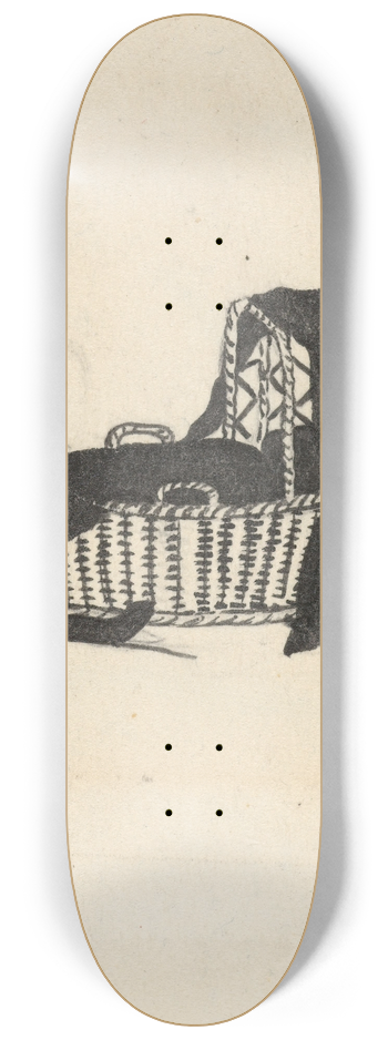 Nelly Bodenheim - Silhouet van een wieg 8.25 inch art skate deck