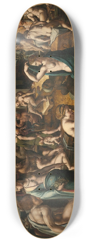 Netherlandish School - A Bathhouse 8.25 inch art skate deck