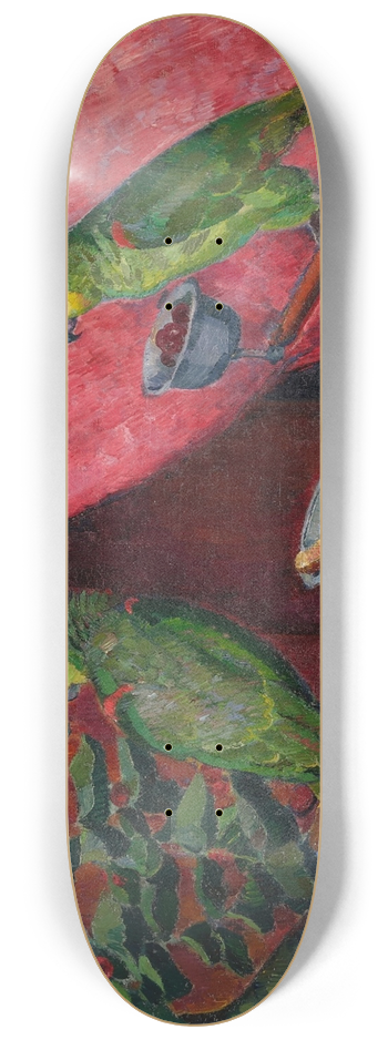 ngel Zrraga - Composition aux perroquets 8.25 inch art skate deck