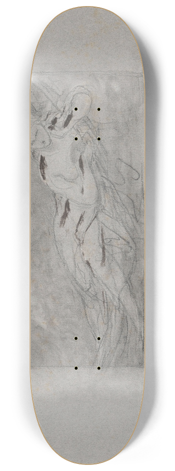 Nicaise De Keyser - Lying Nude 8.25 inch art skate deck