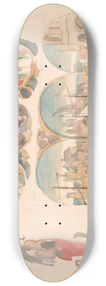 Nicaise De Keyser - St. Ursula Shrine 8.25 inch art skate deck