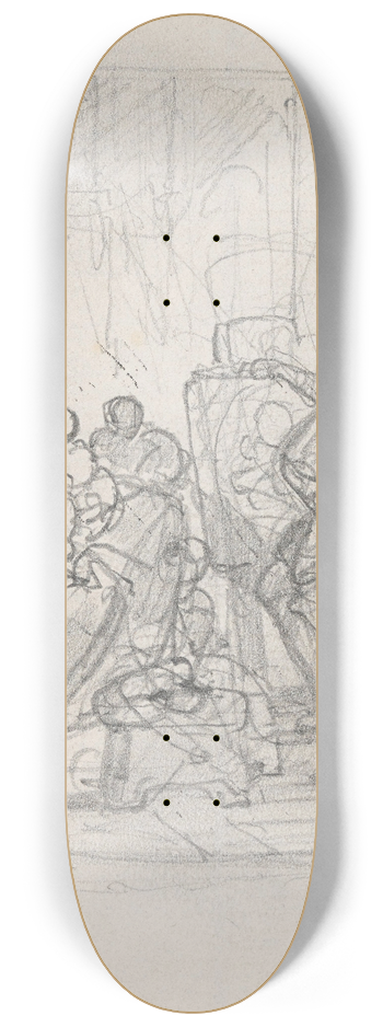 Nicaise De Keyser - The Painter Raphael 8.25 inch art skate deck