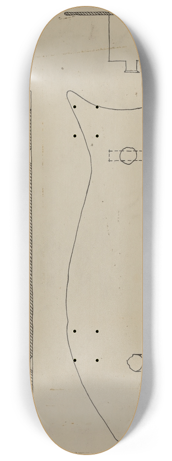 Nicholas Amantea - Pa. German Axe Socket 8.25 inch art skate deck