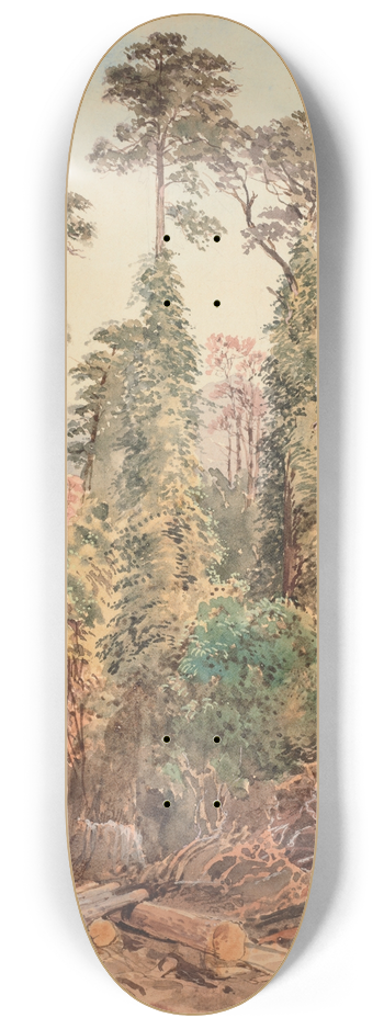 Nicholas Chevalier - Untitled (Bush Tramway, Pigeons Bush) 8.25 inch art skate deck