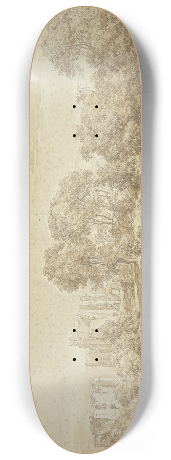 Nicolaes Pietersz. Berchem - tHuys te Brederode, vorn eine Kuhherde mit einer Melkerin 8.25 inch art skate deck