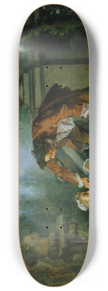 Nicolas Lancret - The Servant Justified 8.25 inch art skate deck