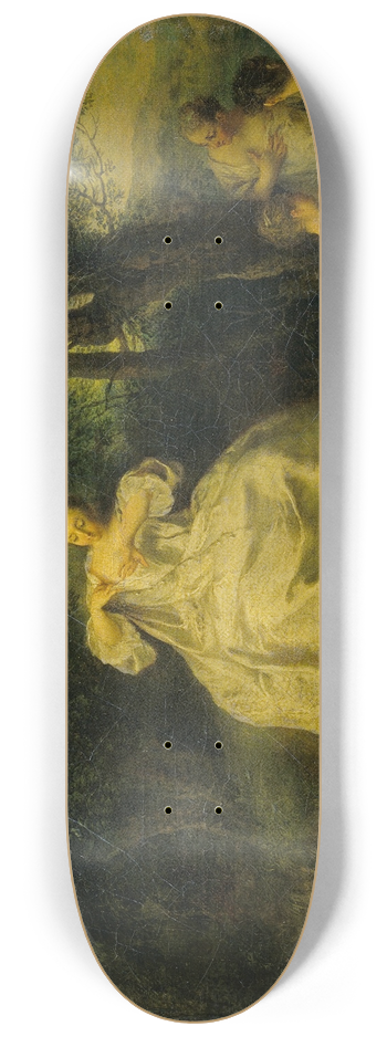 Nicolas Lancret - Women Bathing 8.25 inch art skate deck