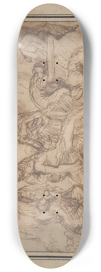 Nicolas Poussin - The Entombment 8.25 inch art skate deck